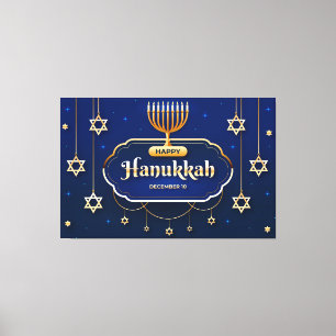 Impressão Em Tela Hanukkah