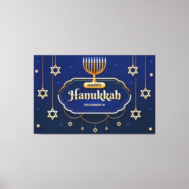Impressão Em Tela Hanukkah (Frente)