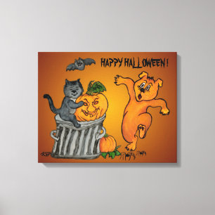 Impressão Em Tela Happy dia das bruxas! 5