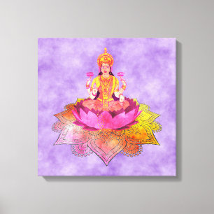 Impressão Em Tela Happy Diwali - Deepalavi Lakshmi Goddese 4