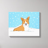 Happy Winter Snow Corgi - Animação de Cachorro Bon