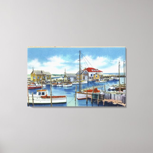 Impressão Em Tela Harborview da Frente das Águas (Frente)