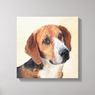 Impressão Em Tela Harrier Painting (Pintura de Cachorro Original)