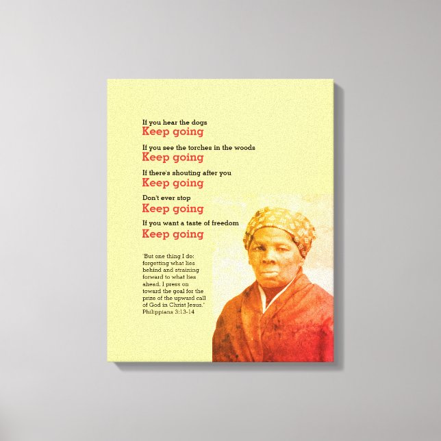 Impressão Em Tela HARRIET TUBMAN Continua a Citar (Frente)