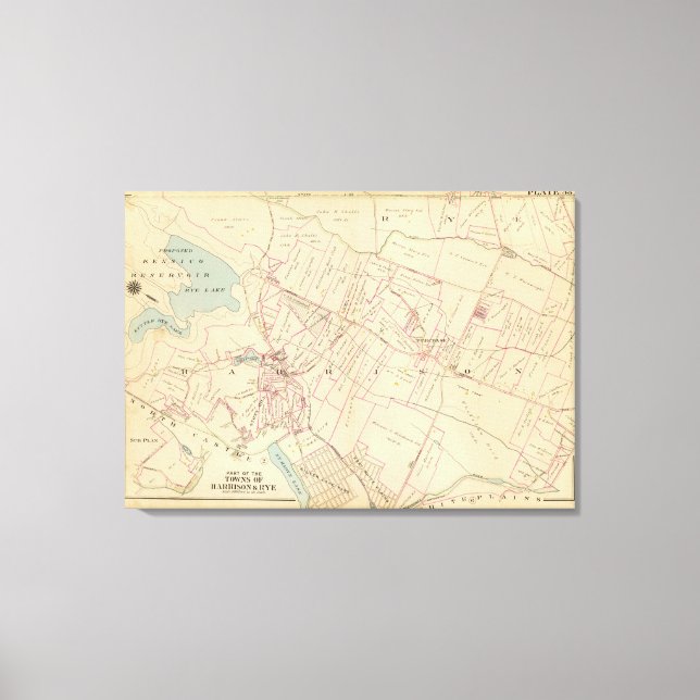 Impressão Em Tela Harrison, Rye, NY (Frente)