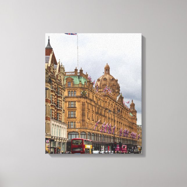 Impressão Em Tela Harrods of Knightsbridge HDR. (Frente)