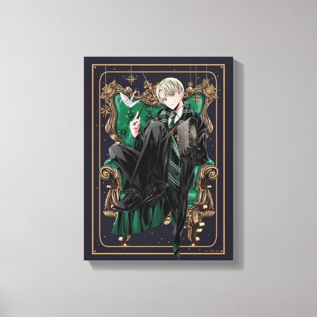 Impressão Em Tela HARRY POTTER™ | Anime Draco Malfoy Seated (Frente)