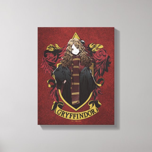 Impressão Em Tela HARRY POTTER™ | Anime Hermione House Crest (Frente)