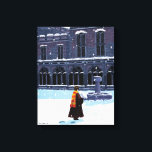 Impressão Em Tela HARRY POTTER™ e Hedwig no pátio HOGWARTS™<br><div class="desc">Veja esta ilustração sonhadora de Harry com sua coruja Hedwig no pátio em Hogwarts!</div>