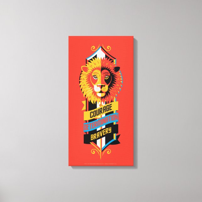 Impressão Em Tela Harry Potter | GRYFFINDOR™ Portas Sinal (Frente)