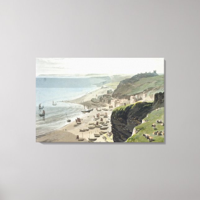 Impressão Em Tela Hastings, do East Cliff, de A Voyage Arou (Frente)