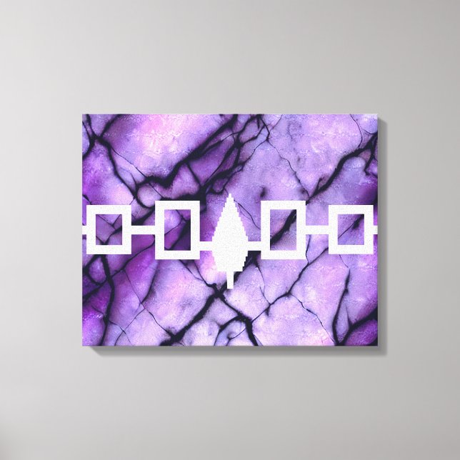 Impressão Em Tela Haudenosaunee Confederazione Flag (Frente)