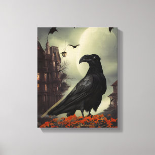 Impressão Em Tela Haunted House Raven