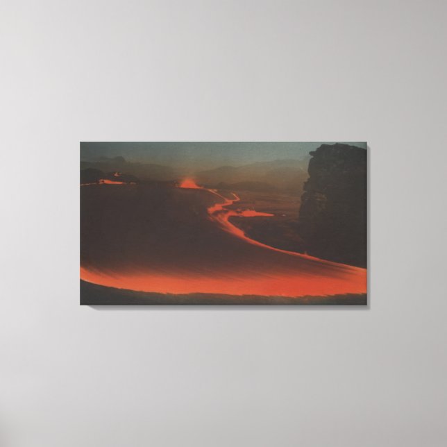 Impressão Em Tela Havaí - Vista de Traços de Lava de Ativo (Frente)