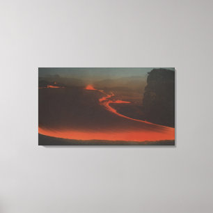 Impressão Em Tela Havaí - Vista de Traços de Lava de Ativo