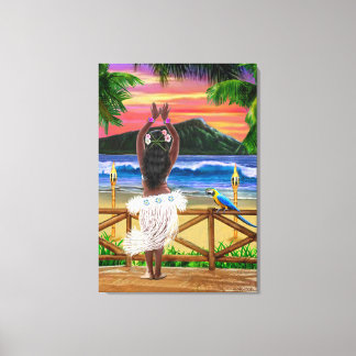 IMPRESSÃO EM TELA HAWAIIAN SUNSET HULA
