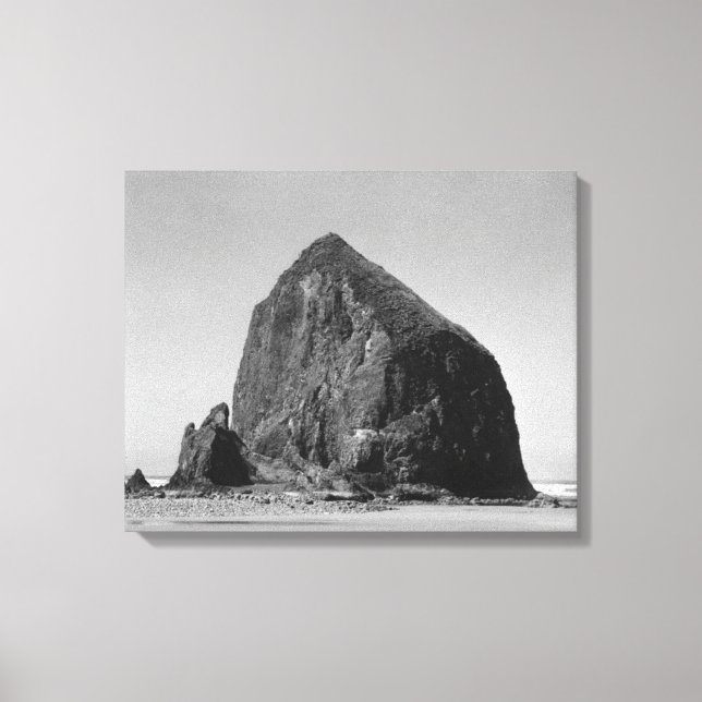 Impressão Em Tela Haystack Rock em Cannon Beach, Oregon Photoshot (Frente)
