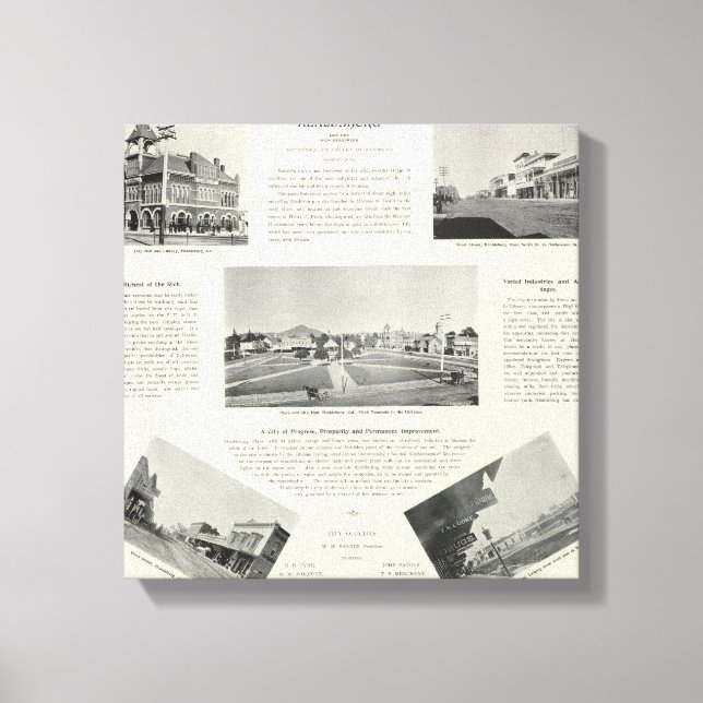 Impressão Em Tela Healdsburg, Califórnia (Frente)