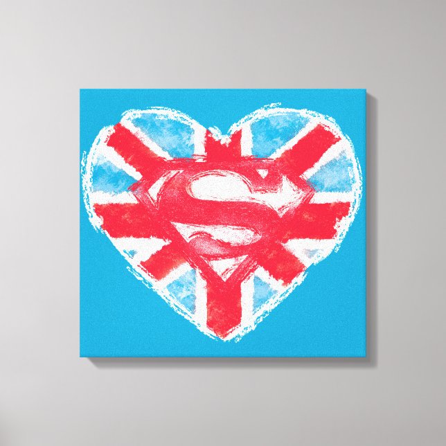 Impressão Em Tela Heart British S-Shield (Frente)