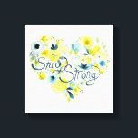 Impressão Em Tela Heart Floral I<br><div class="desc">Floral I de June Erica Vess</div>