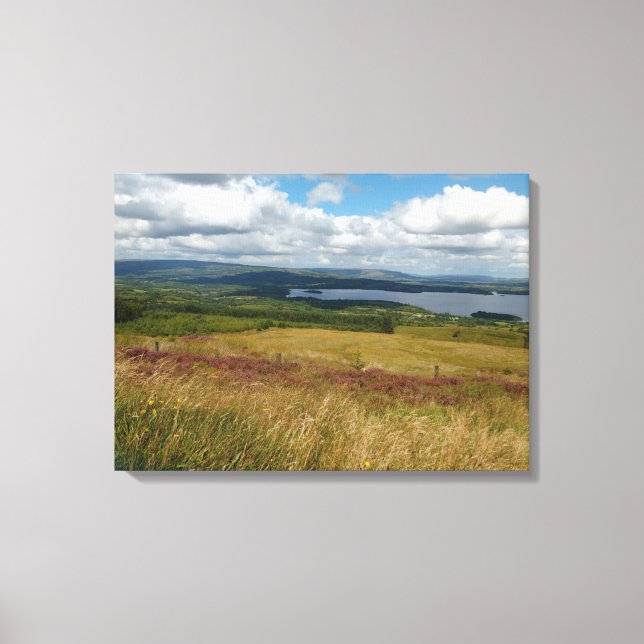 Impressão Em Tela Heather perto do lago (Frente)