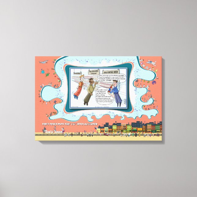 Impressão Em Tela Heavenly Reds | Absurd Wordplay Humor 24x16 (Frente)