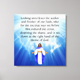 Impressão Em Tela Hebrews 12:2