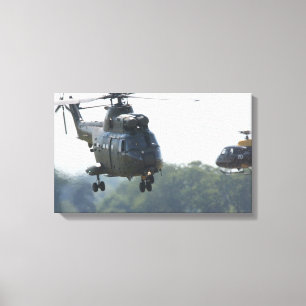 Impressão Em Tela helicóptero Puma
