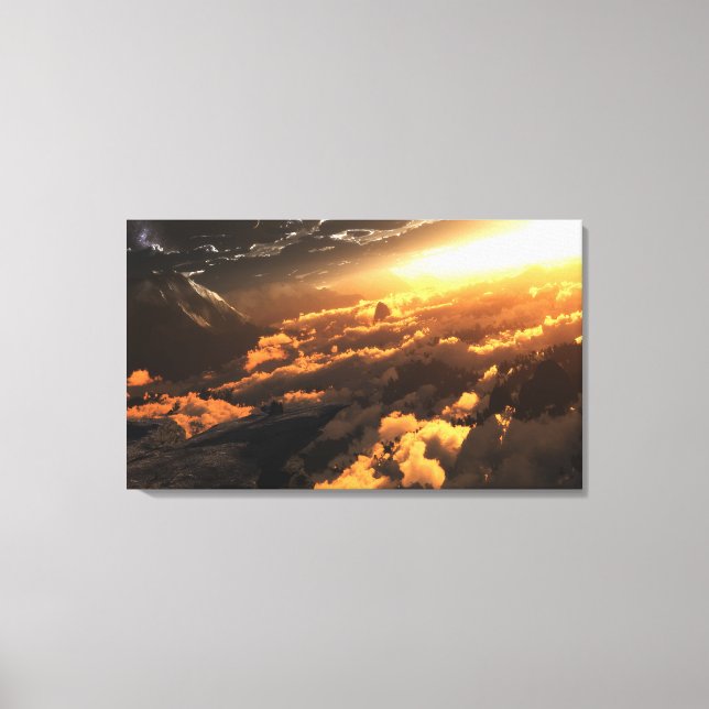 Impressão Em Tela Heliocêntrico (Dia) (Frente)