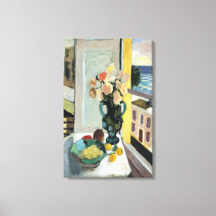 Impressão Em Tela Henri Matisse - FLORES NA FRENTE DE UMA JANELA 192