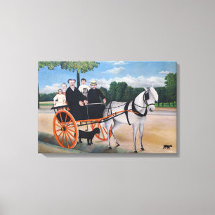 Impressão Em Tela Henri Rousseau - A Carroça do pai Junier