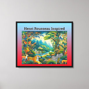 Impressão Em Tela Henri Rousseau Inspirado