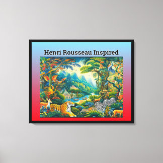 Impressão Em Tela Henri Rousseau Inspirado