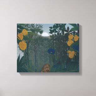Impressão Em Tela Henri Rousseau - O Repassado do Leão