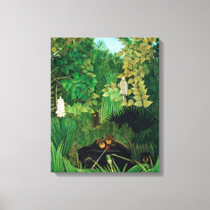 Impressão Em Tela Henri Rousseau - Os Alegres Bufões
