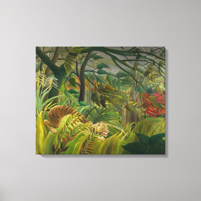 Impressão Em Tela Henri Rousseau - Surpreso! (Frente)