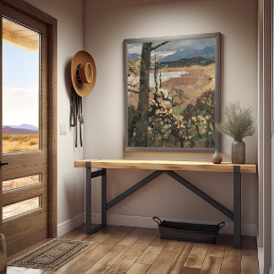 Impressão Em Tela Herbst e Chiemsee   Leo Putz Landscape Art