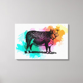 Impressão Em Tela Hereford Cattle