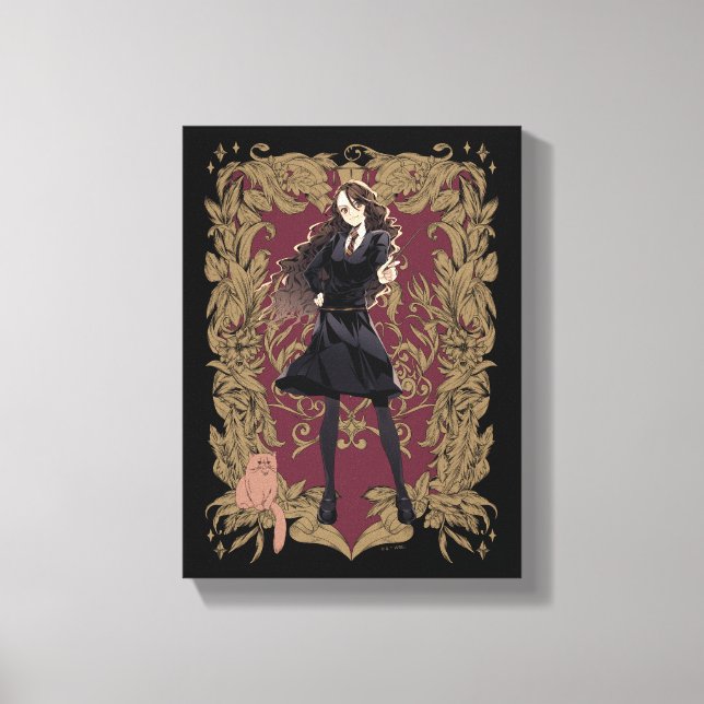 Impressão Em Tela Hermione Granger Quadro Ornado Anime (Frente)