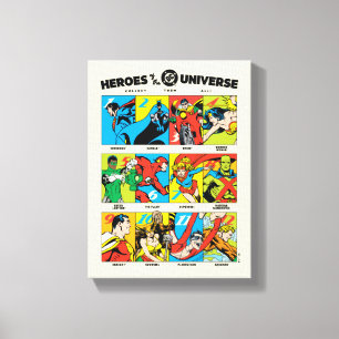 Impressão Em Tela Heróis do Universo DC™