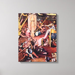 Impressão Em Tela Hieronymus Bosch - O Jardim do Inferno, detalhes