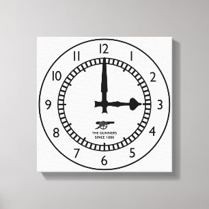 Impressão Em Tela Highbury Clock - Fim das 15:00 - Iniciar os Gunner