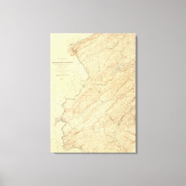 Impressão Em Tela Highlands of New Jersey (Frente)