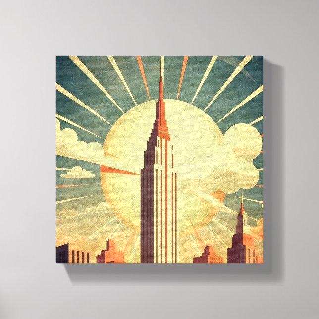 Impressão Em Tela Hightower Sunrise (Frente)