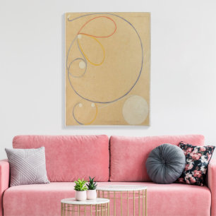 Impressão Em Tela Hilma Af Klint, Estrela de Sete Pontos No7, Abstra