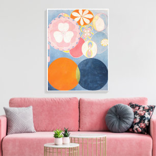 Impressão Em Tela Hilma Af Klint, O Dez Maior No2, Abstrato Art