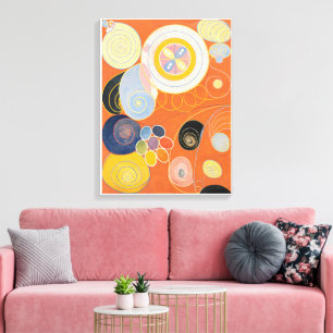 Impressão Em Tela Hilma Af Klint, Os Dez Maiores No3, Abstrato Art