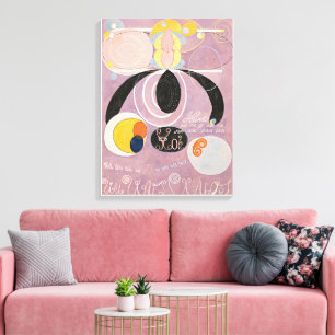 Impressão Em Tela Hilma Af Klint, Os Dez Maiores No6, Abstrato Art