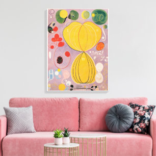Impressão Em Tela Hilma Af Klint, Os Dez Maiores No7, Abstrato Art