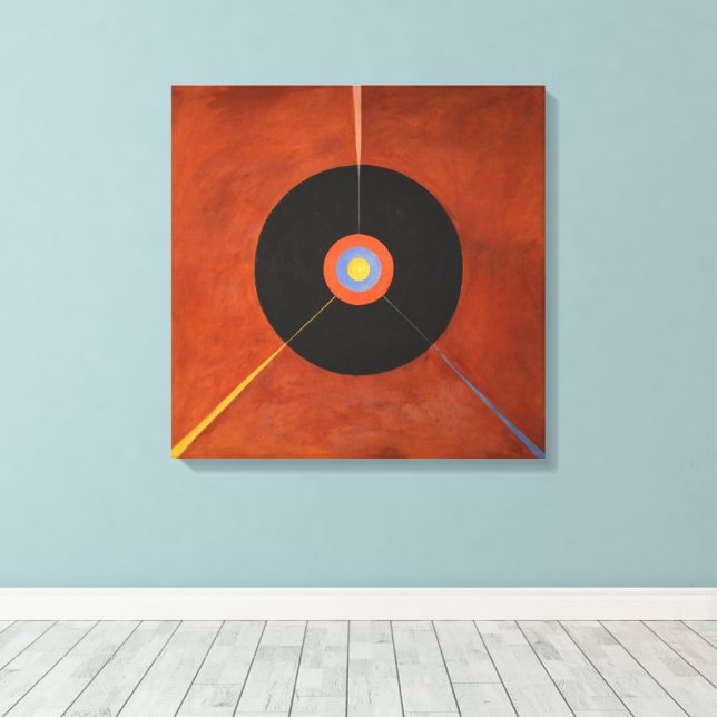 Impressão Em Tela Hilma Af Klint, The Swan No.18, Abstrato Art (Insitu(piso de madeira))